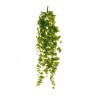 Lot de 6 - Buisson suspendu artificiel de lierre toucher réel X8, 110 cm - vert 