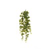 Lot de 12 - Buisson suspendu artificiel de lierre toucher réel X6, 85 cm - vert givré 