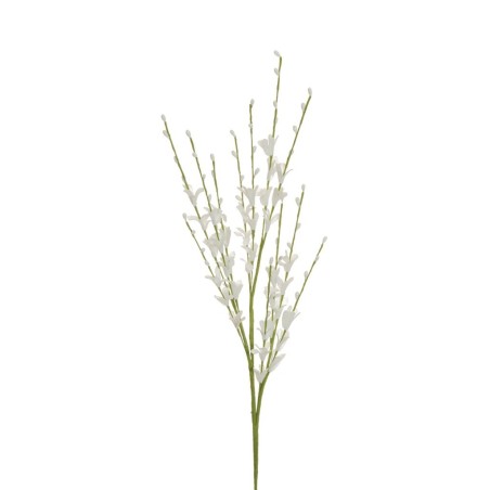 Lot de 24 - Tige artificielle de genêts X3, 74 cm - blanc 