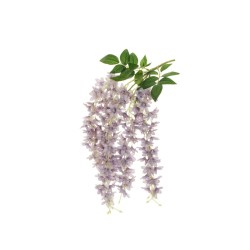 Lot de 24 - Buisson suspendu artificiel fleurs d'été X5, 60 cm - lavande 