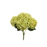 Lot de 12 - Buisson artificiel d'hortensias Juliette X5, 50 cm - vert clair 