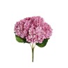 Lot de 12 - Buisson artificiel d'hortensias Juliette X5, 50 cm - mauve 