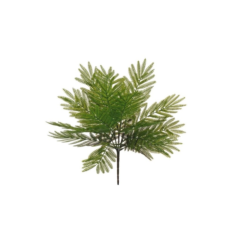 Lot de 24 - Buisson artificiel de fougère acacia toucher doux X7, 46 cm - vert 