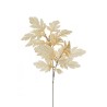 Lot de 12 - Branche artificielle de chêne X2, 105 cm - crème ivoire 