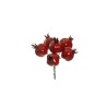 Lot de 24 - Grand pic artificiel de grenades X6, 14 cm - rouge 