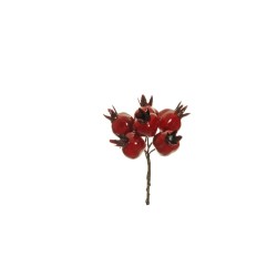 Lot de 48 - Petit pic artificiel de grenades X6, 11 cm - rouge 