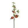 Lot de 24 - Tige artificielle de grenades X4, 70 cm - rouge jaune 