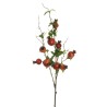 Lot de 12 - Branche artificielle de grenades X3, 100 cm - rouge jaune 