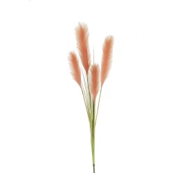 Lot de 24 Branches de pampas x4 avec herbe, 135 cm chaque pièce dans un sac en polyéthylène artificiel mauve 