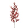 Lot de 12 - Tige artificielle de baies d'ilex X17, 94 cm - rouge clair 