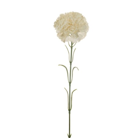 Lot de 48 - Œillet artificiel aspect séché, 53 cm - blanc 