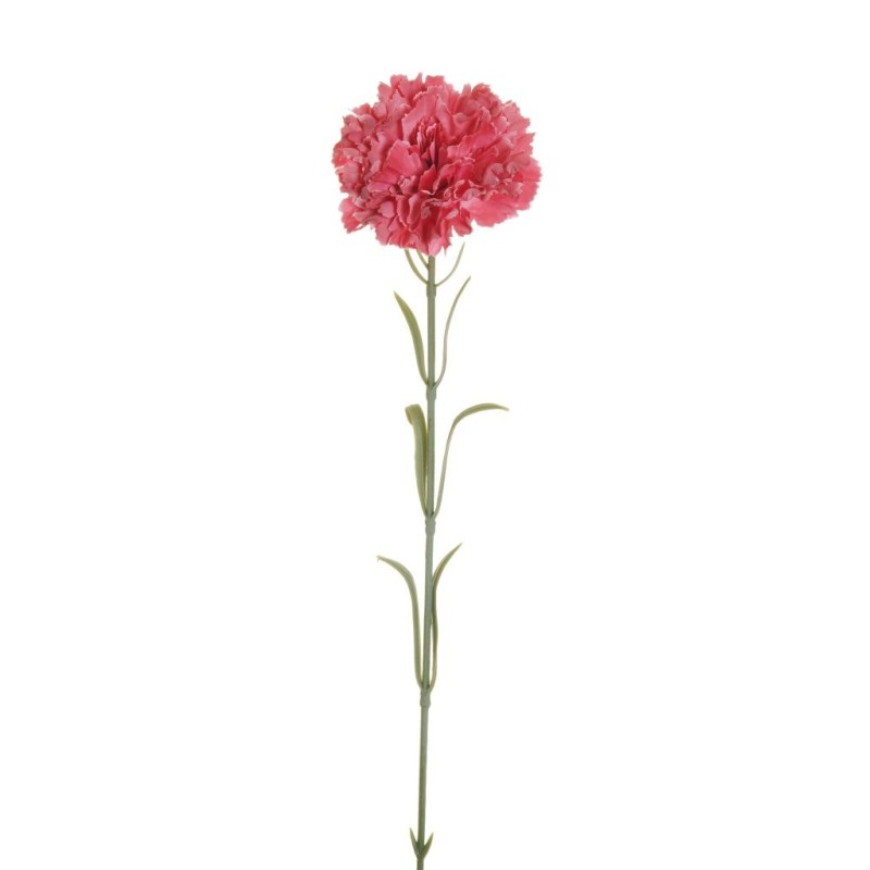 Lot de 48 - Œillet artificiel aspect séché, 53 cm - mauve foncé 