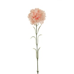 Lot de 48 - Œillet artificiel aspect séché, 53 cm - saumon clair 