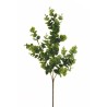 Lot de 36 - Tige artificielle d'eucalyptus cinerea X3, 66 cm - vert gris 