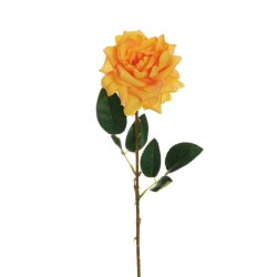 Lot de 24 - Églantier artificiel, 62 cm - orange clair 