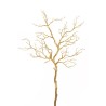 Lot de 8 - Grande branche artificielle de manzanita métallisée, 96 cm - or 