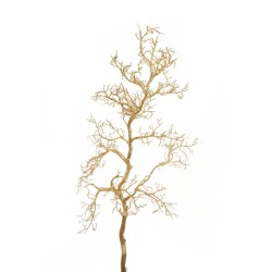 Lot de 6 - Branche géante artificielle de manzanita métallisée, 115 cm - or 