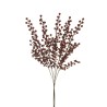 Lot de 8 - Bouquet artificiel de baies d'ilex X5, 74,5 cm - rouge 
