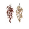 Lot de 24 - Buisson suspendu artificiel de myrte X4, 65 cm - bordeaux rose 