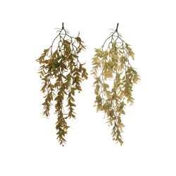 Lot de 24 - Buisson suspendu artificiel de myrte X4, 65 cm - vert marron jaune 