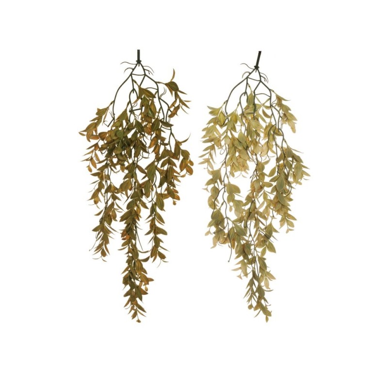 Lot de 24 - Buisson suspendu artificiel de myrte X4, 65 cm - vert marron jaune 