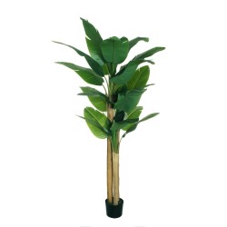 Bananier artificiel en pot, 240 cm - vert 
