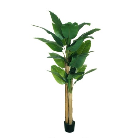Bananier artificiel en pot, 240 cm - vert 