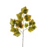 Lot de 24 - Tige artificielle de raisin toucher réel X3, 70 cm - vert 