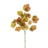 Lot de 24 - Tige artificielle de raisin toucher réel X3, 70 cm - bordeaux vert 