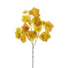 Lot de 24 - Tige artificielle de raisin toucher réel X3, 70 cm - vert jaune 