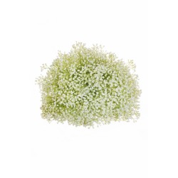 Lot de 2 - Grande demi-boule artificielle de gypsophile, D. 60 cm - blanc 