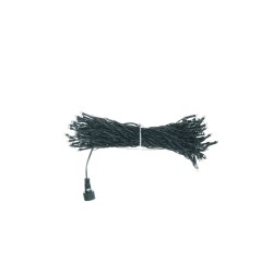 Lot de 1 Guirlande de noël avec 80 ampoules, 1300 cm chaque pièce dans un sac en polyéthylène artificiel bleu clair 