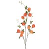 Lot de 6 - Longue tige artificielle de rose Margot, 151 cm - corail orange 