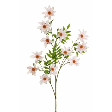 Lot de 12 - Branche artificielle de dahlia impérial, 113 cm - rose clair 