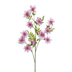 Lot de 12 - Branche artificielle de dahlia impérial, 113 cm - fuchsia 