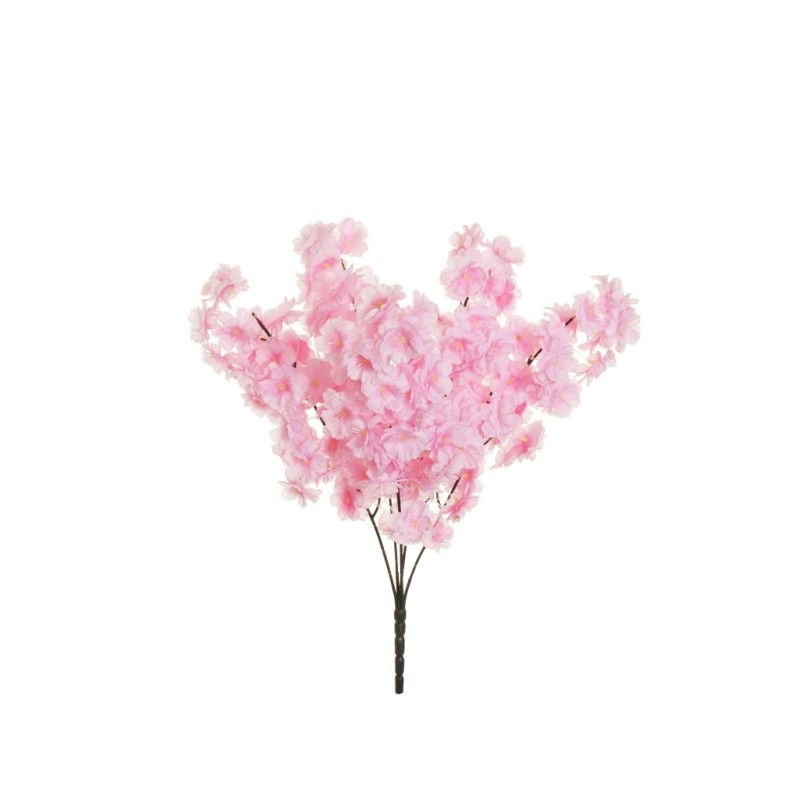 Lot de 6 - Buisson artificiel de cerisier en fleurs X5, 52 cm - rose foncé 