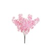 Lot de 6 - Buisson artificiel de cerisier en fleurs X5, 52 cm - rose foncé 