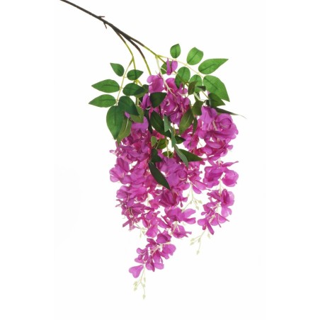 Lot de 24 - Tige suspendue artificielle de glycine X5, 105 cm - violet 