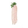 Lot de 12 - Buisson suspendu artificiel fleurs d'été, 106 cm - rose clair 