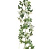 Lot de 6 - Guirlande artificielle de roses dogwood, 138 cm - blanc 