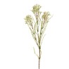 Lot de 24 - Tige artificielle de fleurs de cire X3, 79 cm - blanc crème 