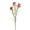 Lot de 24 - Tige artificielle de fleurs de cire X3, 79 cm - fuchsia foncé 