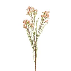 Lot de 24 - Tige artificielle de fleurs de cire X3, 79 cm - mauve rose clair 