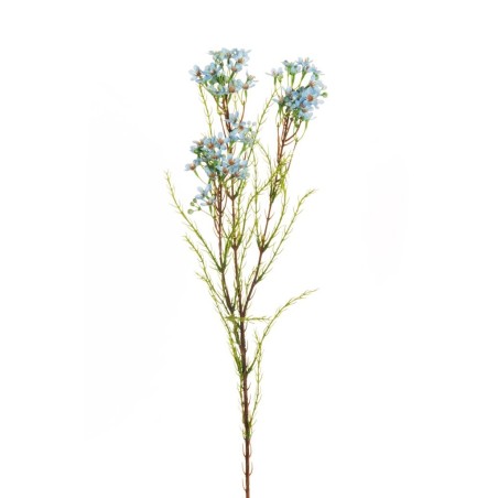 Lot de 24 - Tige artificielle de fleurs de cire X3, 79 cm - bleu clair 