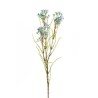 Lot de 24 - Tige artificielle de fleurs de cire X3, 79 cm - bleu clair 