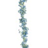 Lot de 6 - Guirlande artificielle de gypsophile, 180 cm - bleu 