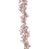 Lot de 6 - Guirlande artificielle de gypsophile, 180 cm - lilas violet 