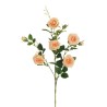 Lot de 12 - Branche artificielle de roses Austin X3, 87 cm - saumon 
