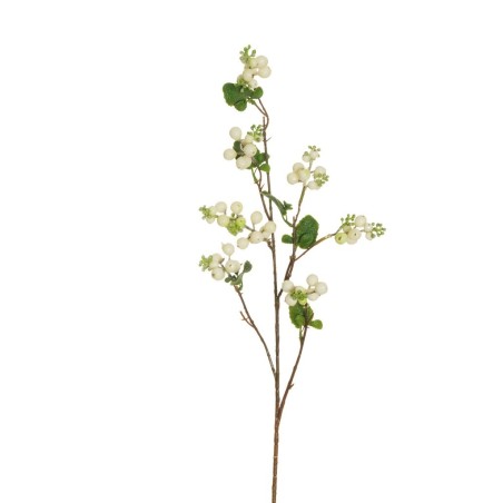 Lot de 16 - Tige artificielle de symphoricarpos, 77 cm - blanc vert 