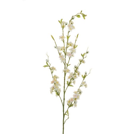 Lot de 12 - Longue branche artificielle de prunus X7, 125 cm - blanc 